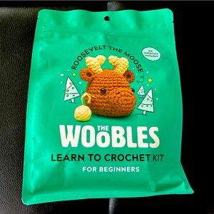 The Woobles Learn to Crochet Kit Roosevelt the Moose!